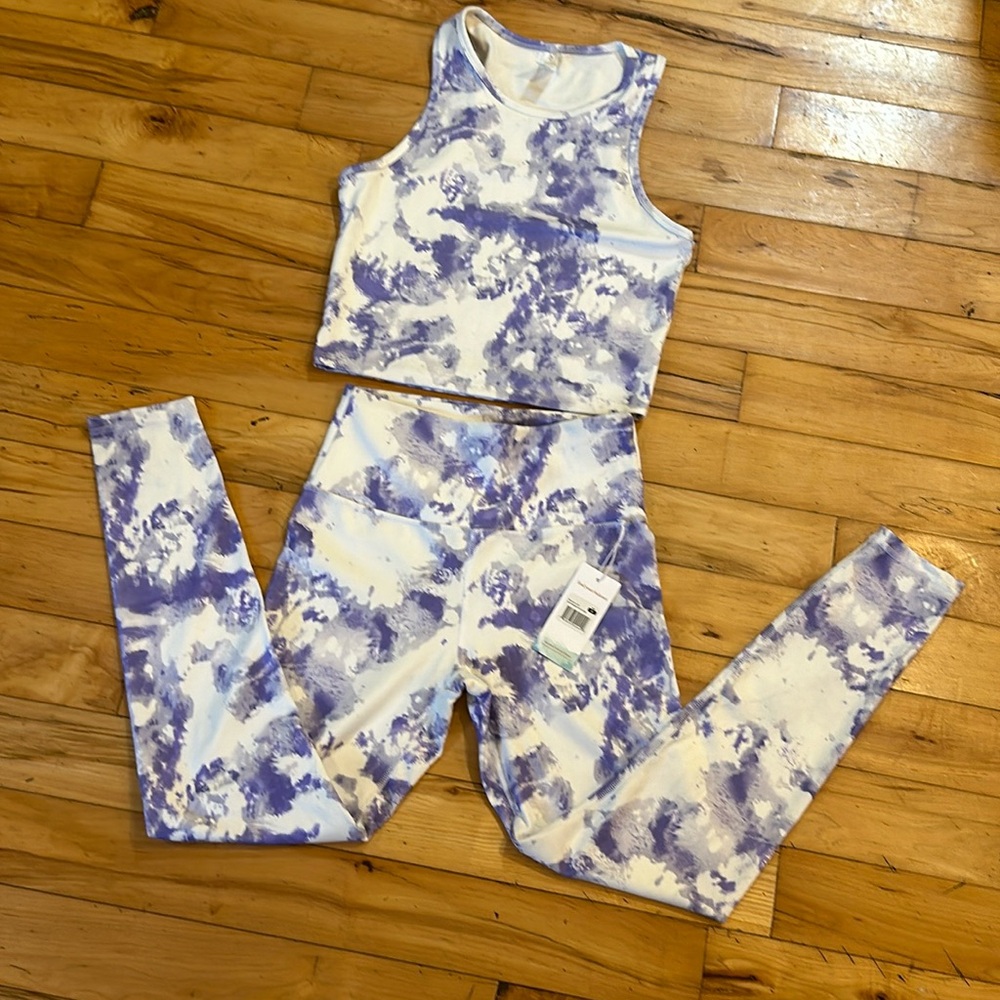 Balance Collection Purple and White Leggings - Picture 2 of 8
